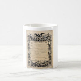 Taza De Café Impresión de la proclamación de la emancipación
