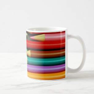 Taza De Café Impresión de lápices coloridos
