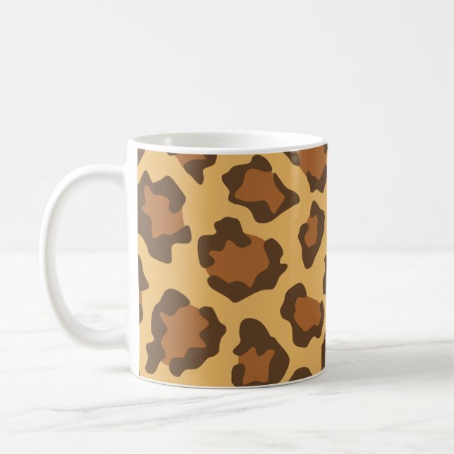 Taza De Café Impresión de leopardo (Izquierda)