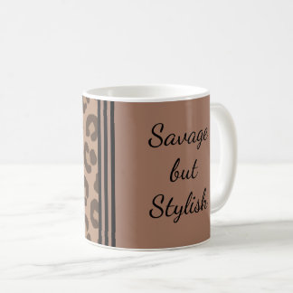 Taza De Café Impresión de leopardo salvaje pero elegante
