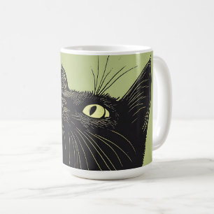 Taza De Café Impresión de lingotes para gato negro