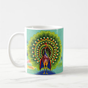 Taza De Café impresión de pavo real divertida