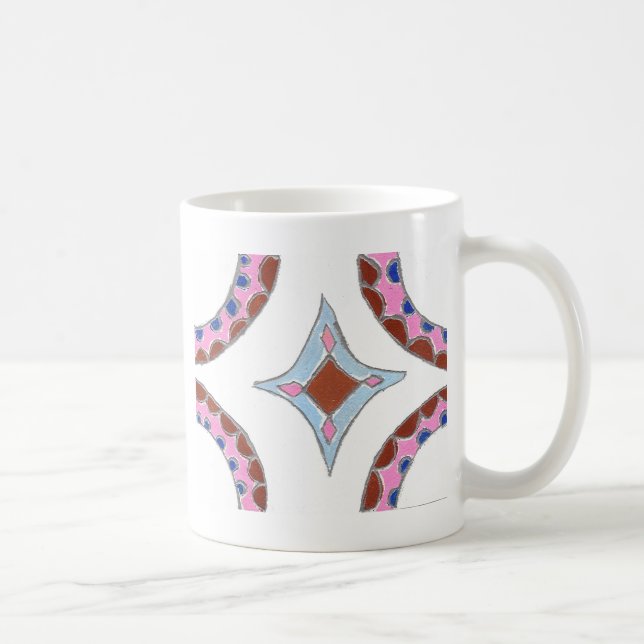 Taza De Café Impresión de pintura de aceite de Mandala (Derecha)