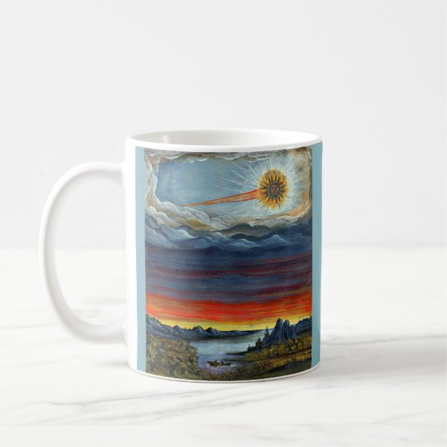 Taza De Café impresión de pintura de cometas (Izquierda)