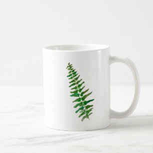 Taza De Café Impresión de planta botánica Arte de pintura verde