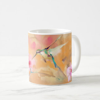 Taza De Café Impresión de "ruborización" del colibrí
