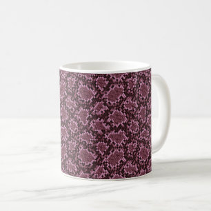 Taza De Café Impresión de serpientes rosadas