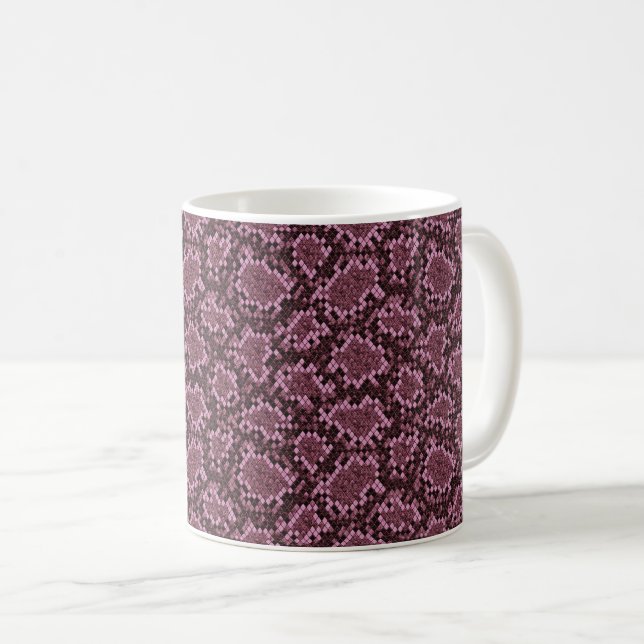 Taza De Café Impresión de serpientes rosadas (Anverso derecho)