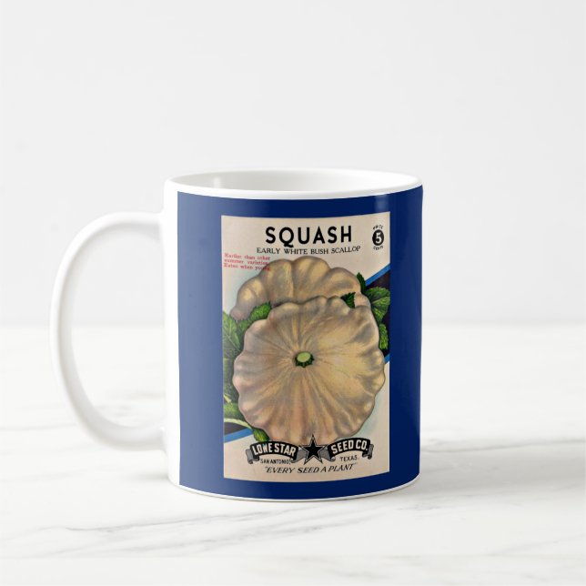 Taza De Café Impresión de squash blanco sobre paquetes de semil (Izquierda)