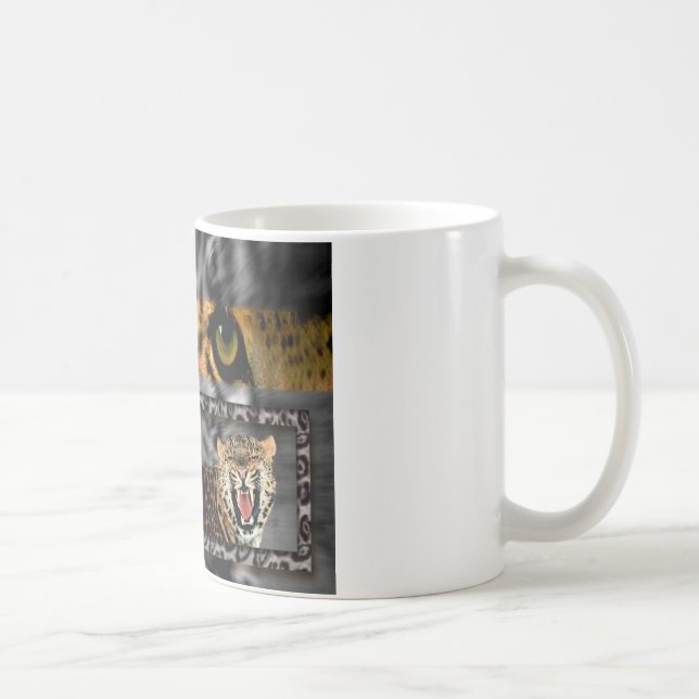 Taza De Café Impresión de tigres y parejas de arte (Derecha)