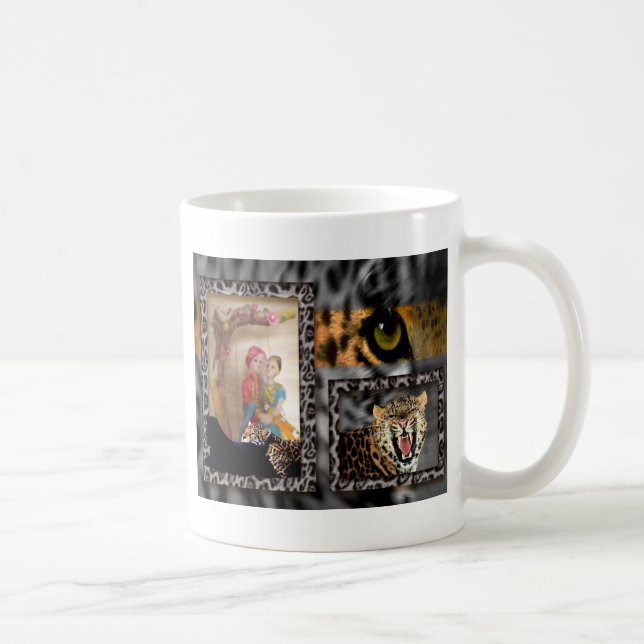 Taza De Café Impresión de tigres y parejas de arte (Derecha)