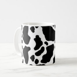 Taza De Café Impresión de vaca en blanco y negro