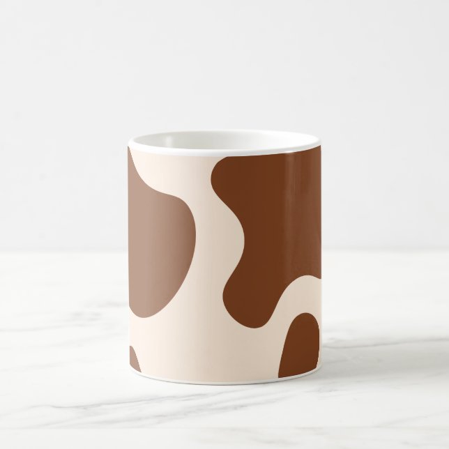 Taza De Café Impresión de vaca rosa y marrón (Centro)