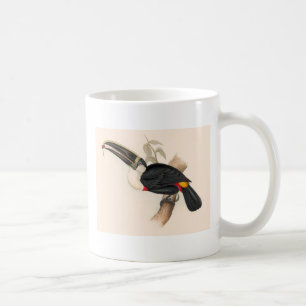 Taza De Café Impresión del tucán de Cuvier: ave tropical vintag