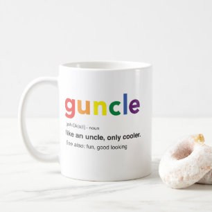Taza De Café Impresión divertida de la definición de Guncle