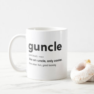 Taza De Café Impresión divertida de la definición de Guncle