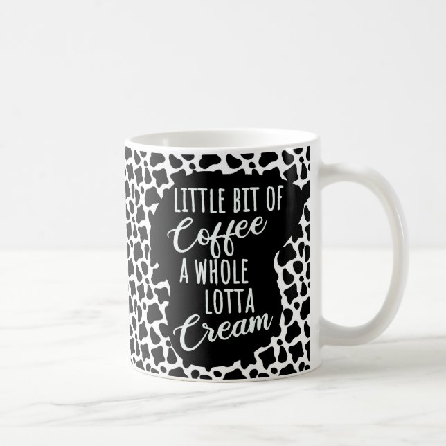 Taza De Café Impresión divertida de vacas de crema de café (Derecha)