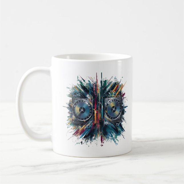 Taza De Café Impresión Dj (Izquierda)