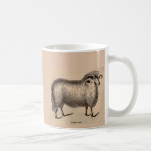 Taza De Café Impresión Dorset ram del siglo XIX