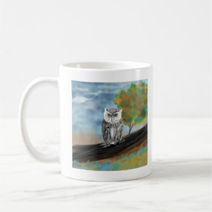 Taza De Café Impresión estacional de búho bebé