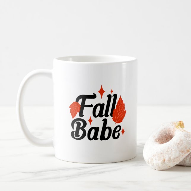 Taza De Café Impresión estilo otoño de la bola de otoño (Con donut)