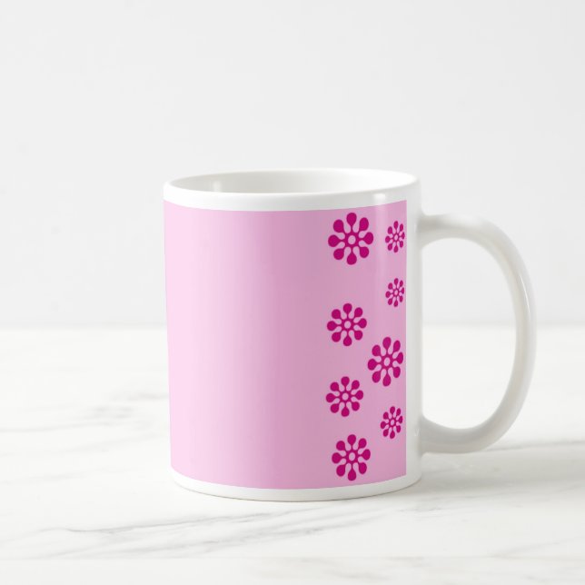 Taza De Café Impresión floral (Derecha)