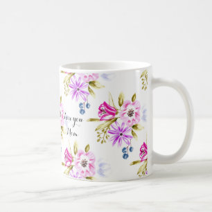 Taza De Café Impresión floral incompleta moderna