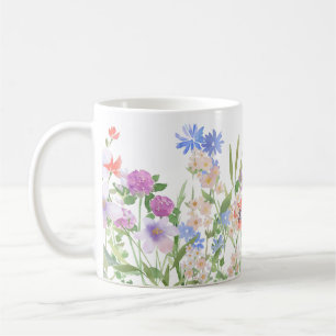 Taza De Café Impresión floral pintada a mano