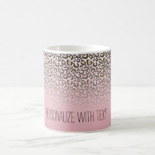 Taza De Café Impresión personalizada de Leopardo Ombre Ombre R