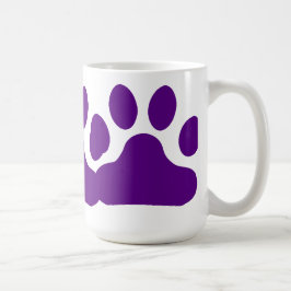 Taza De Café Impresión púrpura de la pata