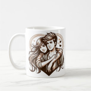 TAZA DE CAFÉ IMPRESIÓN ROMÁNTICA DE MUG