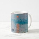 Taza De Café Impresión Sunrise clausura monet impresionist<br><div class="desc">Impression,  Sunrise es un famoso cuadro del impresionista francés Claude Monet pintado en 1872 y mostrado en la exposición de impresionistas en París en 1874. Sunrise muestra el puerto de Le Havre.</div>
