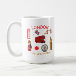Taza De Café Impresión temática de viajes de monumentos de Lond