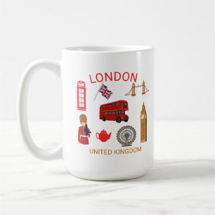 Taza De Café Impresión temática de viajes de monumentos de Lond