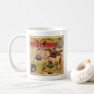Taza De Café Impresión Triptych Muestra Circo En Yasukuni Jinja