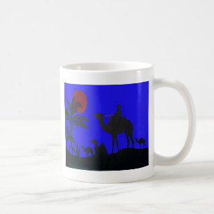 Taza De Café Impresionante Arte de Camello Safari en Puesta de 