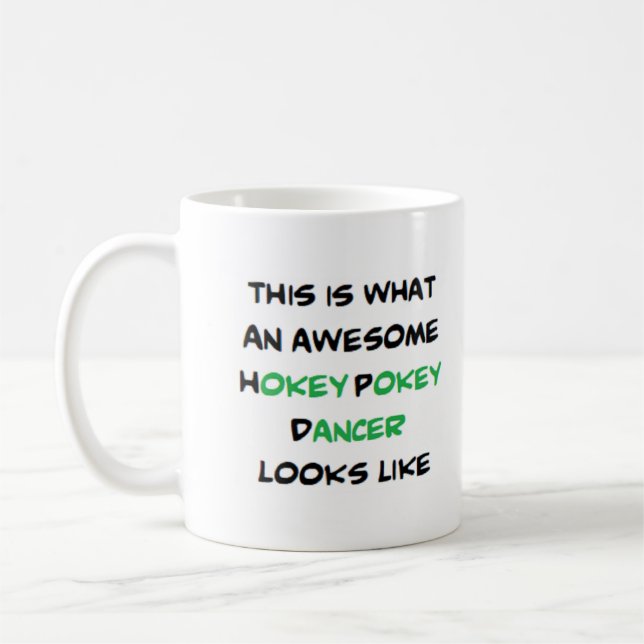 Taza De Café impresionante bailarina de hokey pokey (Izquierda)