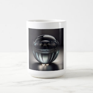 Taza De Café Impresionante Ball De Vidrio Transparente Con Dise
