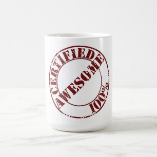Taza de café impresionante certificada