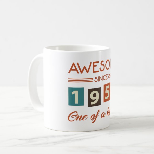 Taza De Café Impresionante desde 1951 70º cumpleaños retro (Anverso izquierdo)