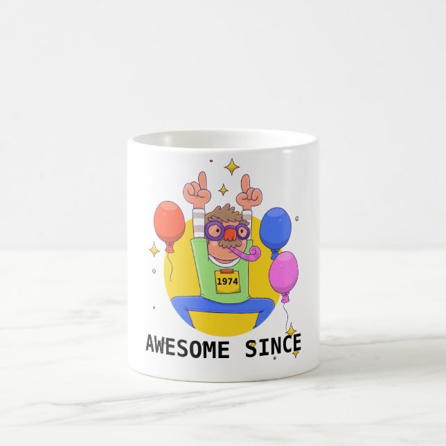 Taza De Café Impresionante desde 1974 - Gracioso café Mug de pa (Centro)