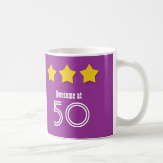 Taza De Café Impresionante en 50 o CUAESQUIERA cumpleaños V01