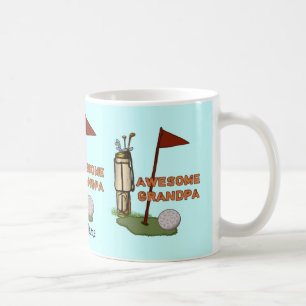 Taza De Café Impresionante fango de golf Grandpa