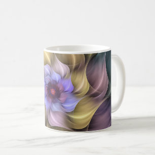 Taza De Café Impresionante flor fractal