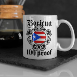Taza De Café Impresionante logo de Boricua Taino Vintage en Pue