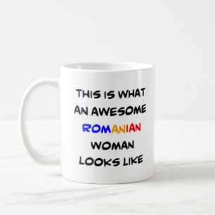 Taza De Café impresionante mujer rumana