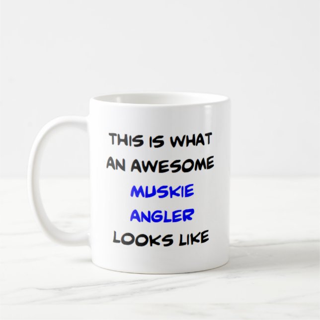 Taza De Café impresionante muskie angler (Izquierda)