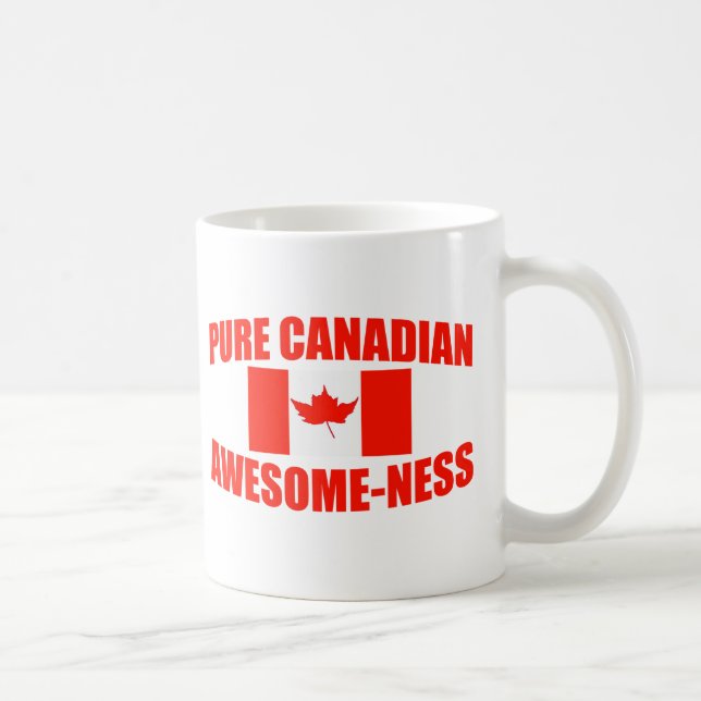 Taza De Café Impresionante-ness canadiense puro (Derecha)