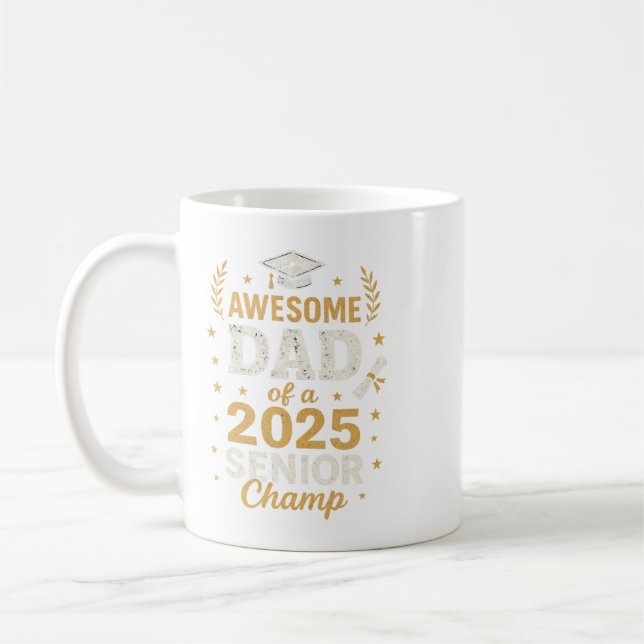 Taza De Café Impresionante padre de un anciano de 2025 | Regalo (Izquierda)