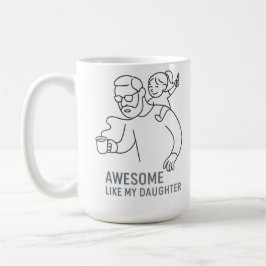 Taza De Café Impresionante papá caos rey - Gracioso regalo del 